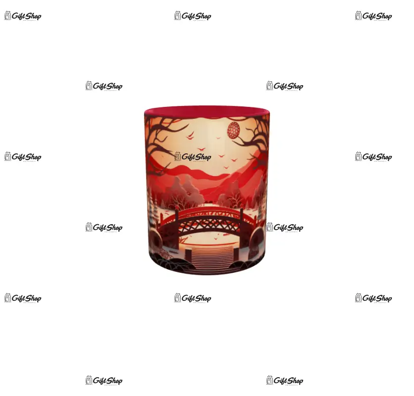 Iarna decor, cana din ceramica, 330ml, model cgs1786